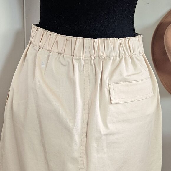 Theory Classic Chino Pocket Skirt SM Quiet Luxury Light Academia Preppy Chic - Picture 10 of 13